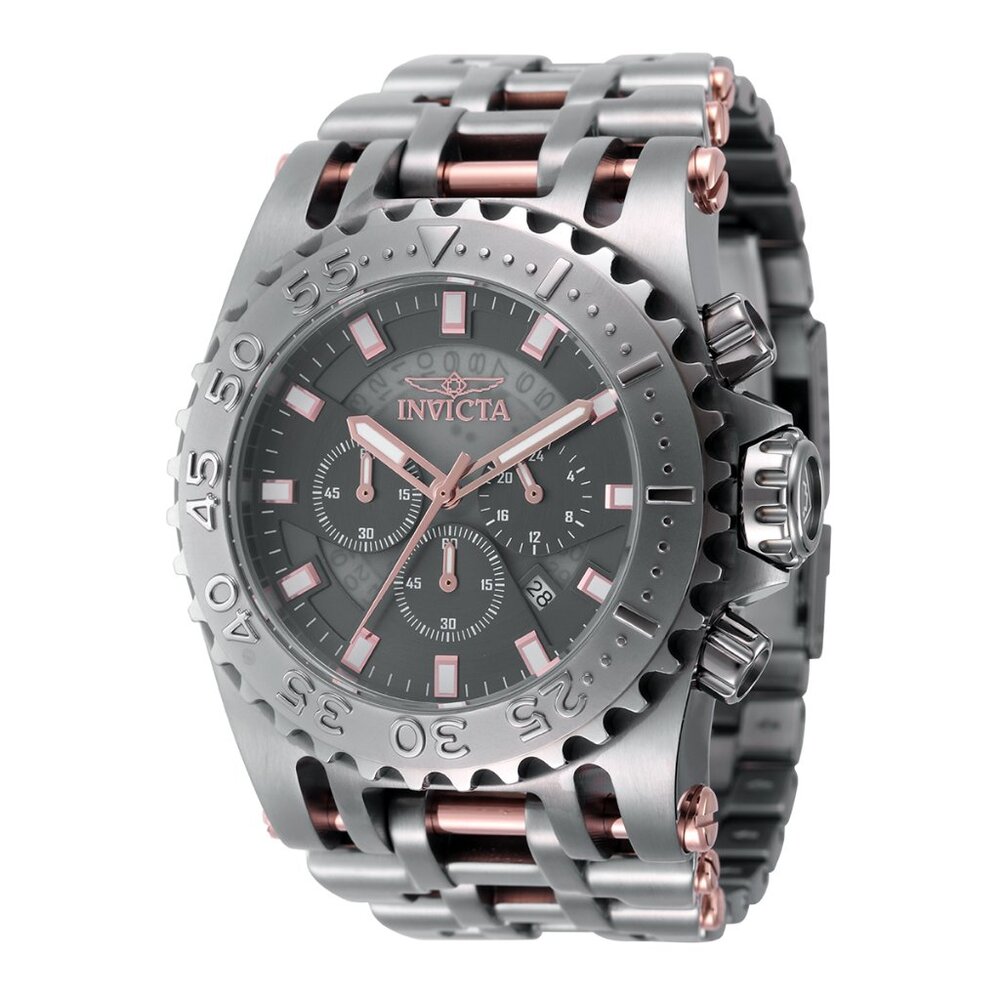 Invicta Chaos X Coalition Forces Gunmetal/Rose Gold Mens Chronograph Watch New!